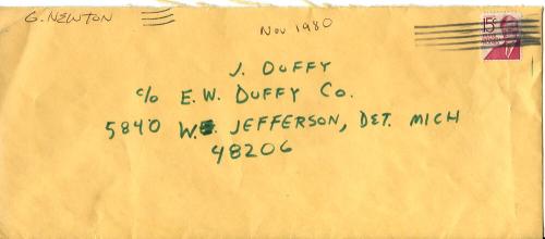 Letter 1 - 1980