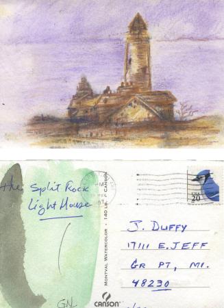 Postcard 72 - 1997 (The Split Rock Light House)