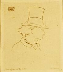 Baudelaire de Profil en Chapeau Deuxieme Planche