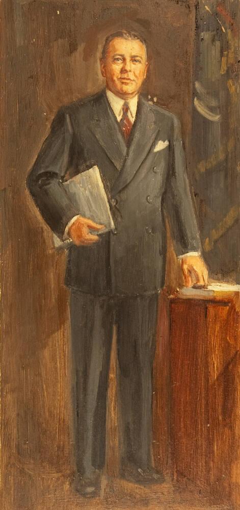 Study for Portrait of Governor Brucker