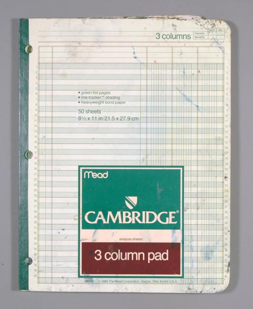 Untitled (Cambridge notebook)