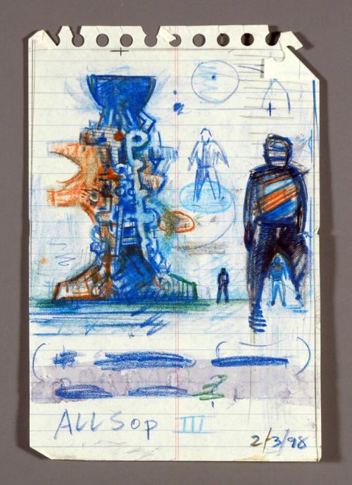 Untitled (Stuart Hall notepad drawing)