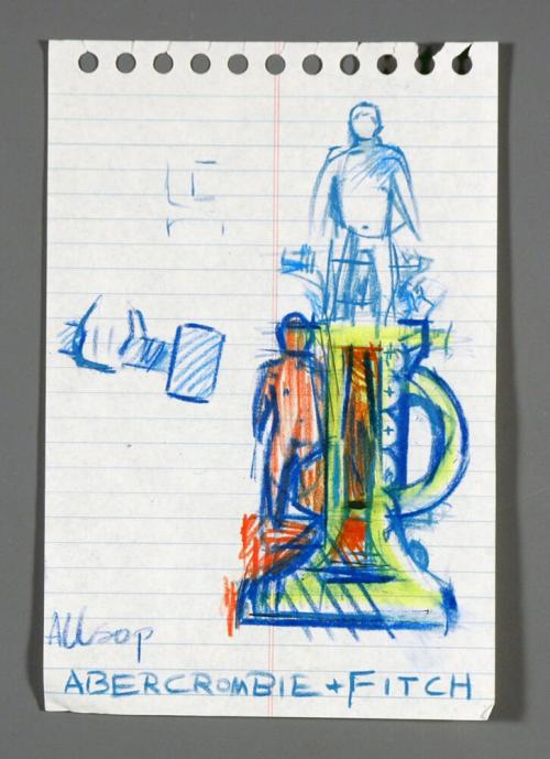 Untitled (Stuart Hall notepad drawing)