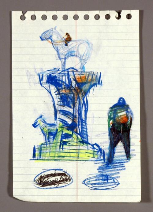 Untitled (Stuart Hall notepad drawing)