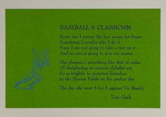 BASEBALL & CLASSICISM