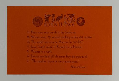 SEVEN THINGS