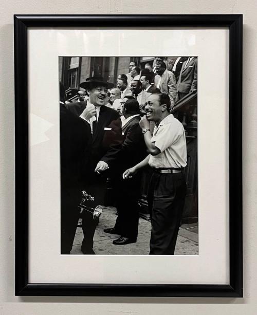 Lester Young and J.C. Heard at Art Kane's Esquire Magazine Photo Shoot