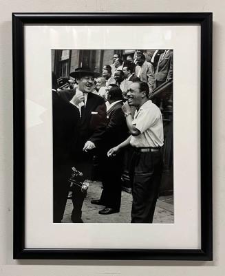 Lester Young and J.C. Heard at Art Kane's Esquire Magazine Photo Shoot