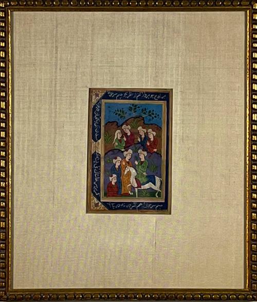 Untitled (Man on Horseback in a Garden)