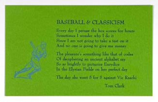 Baseball and Classicism