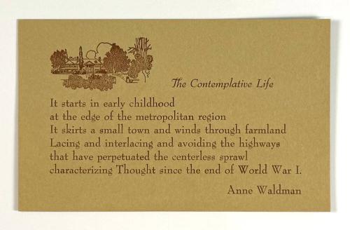 The Contemplative Life