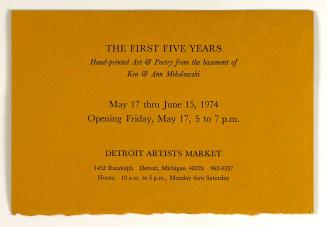 The First Five Years