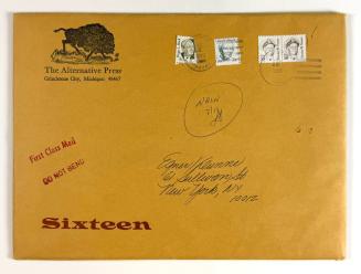 The Alternative Press Envelope Number 16