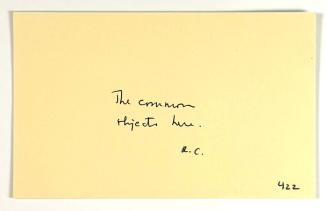 The common objects here