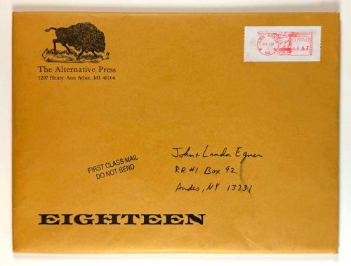 The Alternative Press Envelope  Number 18