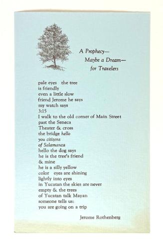 A Prophecy- Maybe a Dream- for Travelers