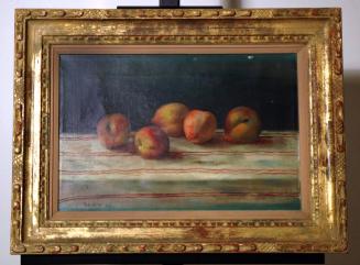 Still Life with Five Peaches